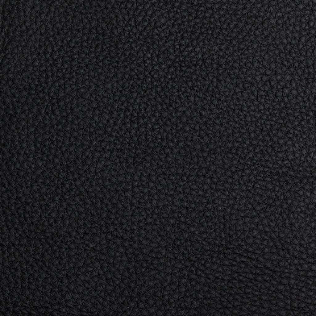 Black Shrunk Grain Bull Leather