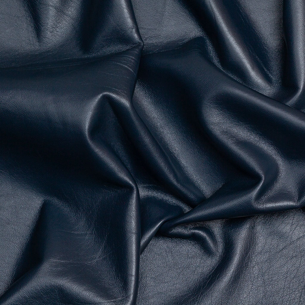 Navy Blue Lamb Nappa Leather