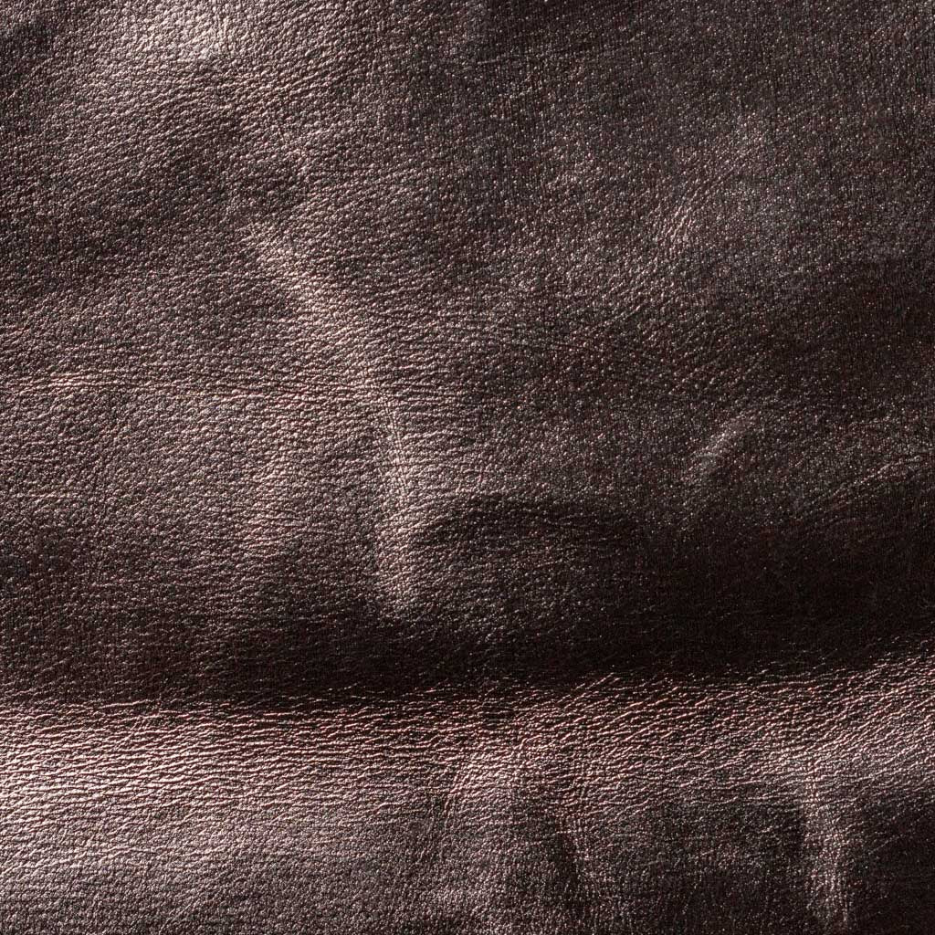 Pewter Foil Pigskin Lining Leather