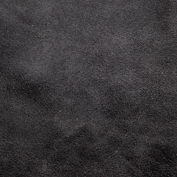Black Distressed Split Leather