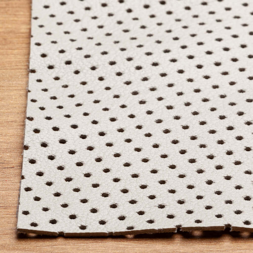 Mushroom Perforated Lamb Nappa Leather
