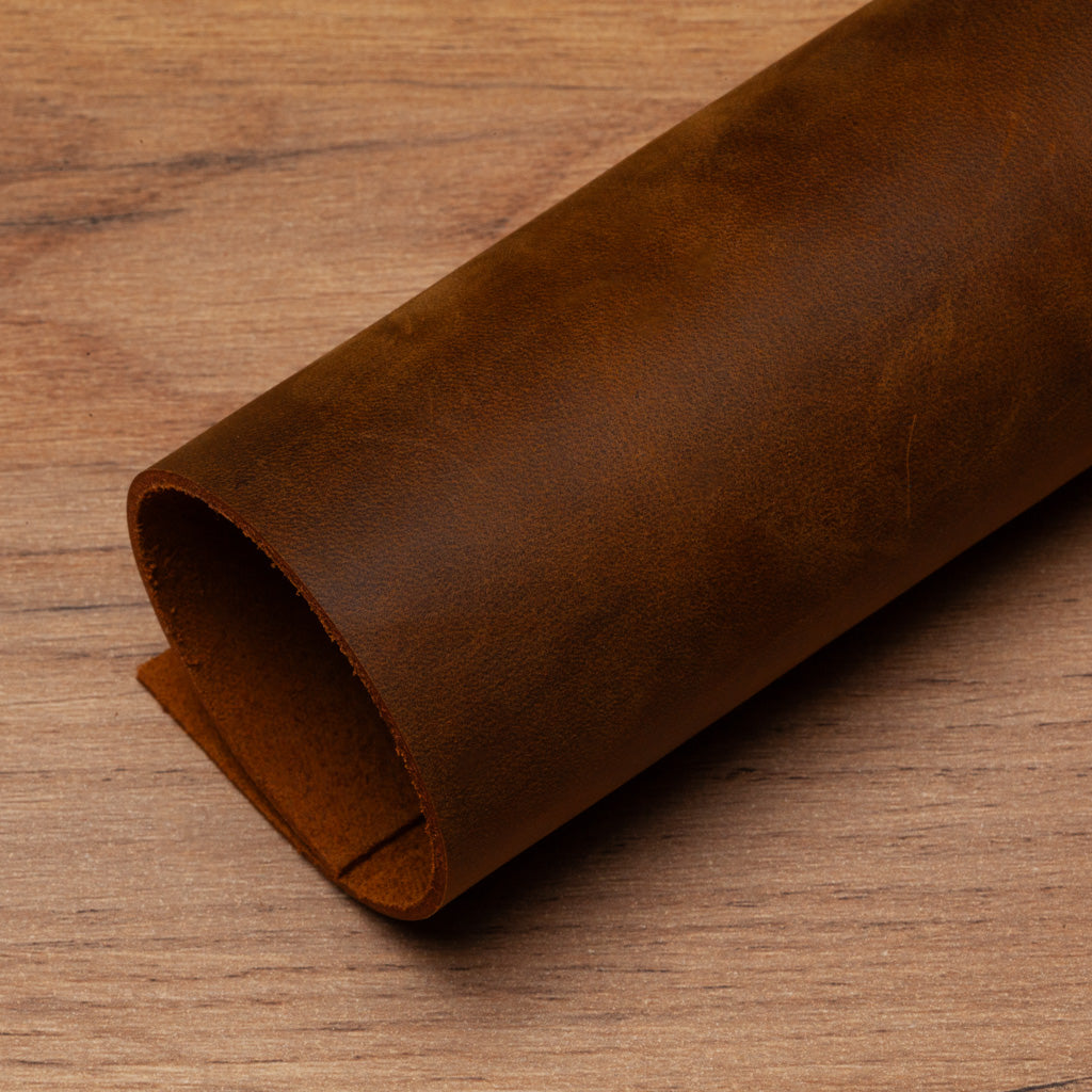 Mustard "Crazy Horse" Pull-Up Leather